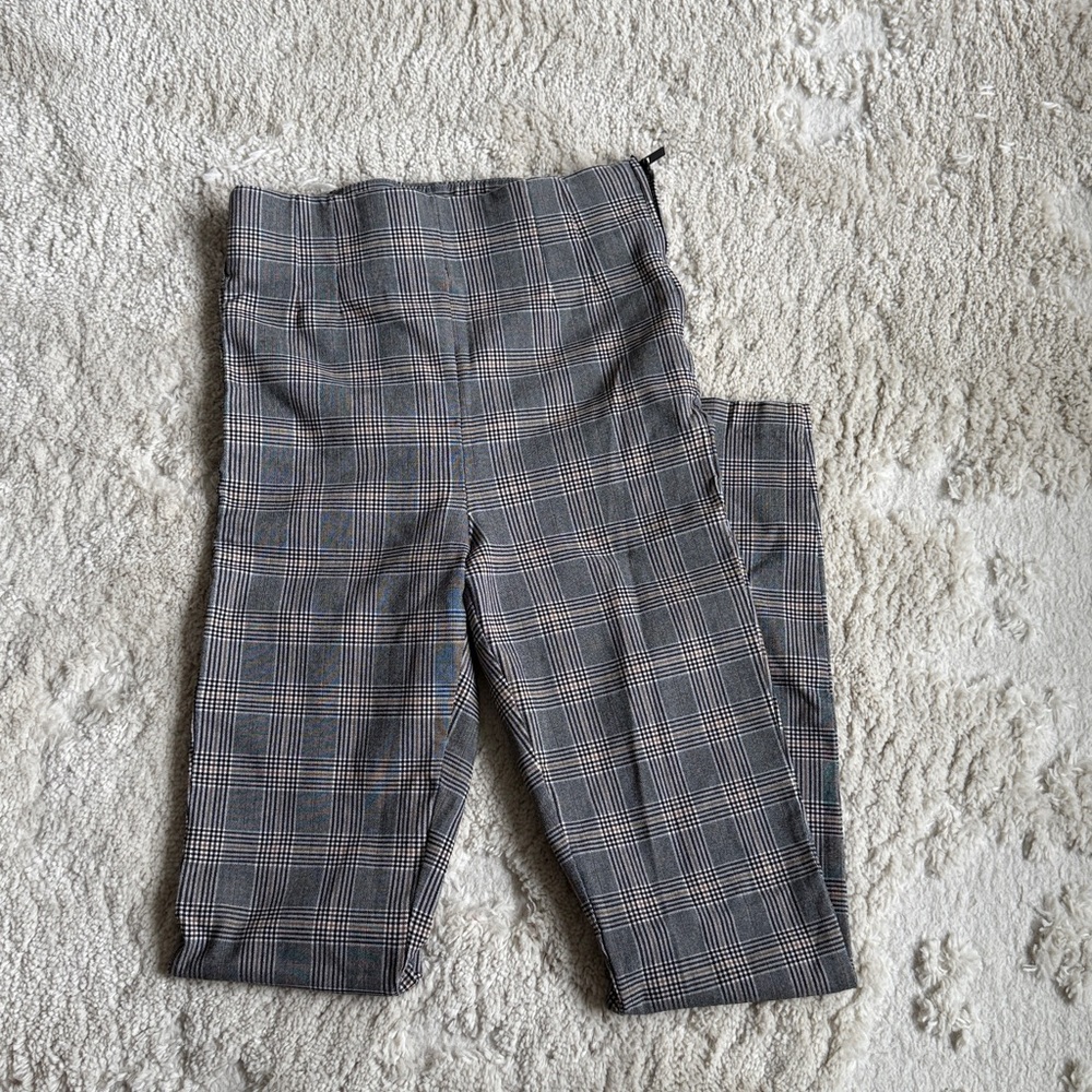 Zara Plaid Skinny Pants